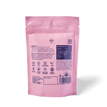 Dirtea Mushroom Powder Tremella Rear Packaging