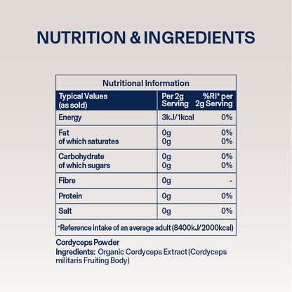 Cordyceps Mushroom Powder (60g Pouch)